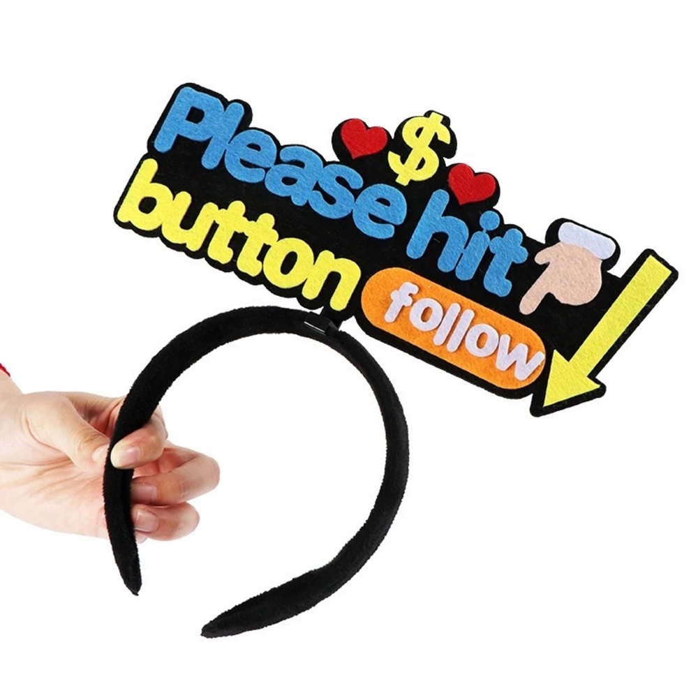 Head band for Live Streaming / For businesses or influencers